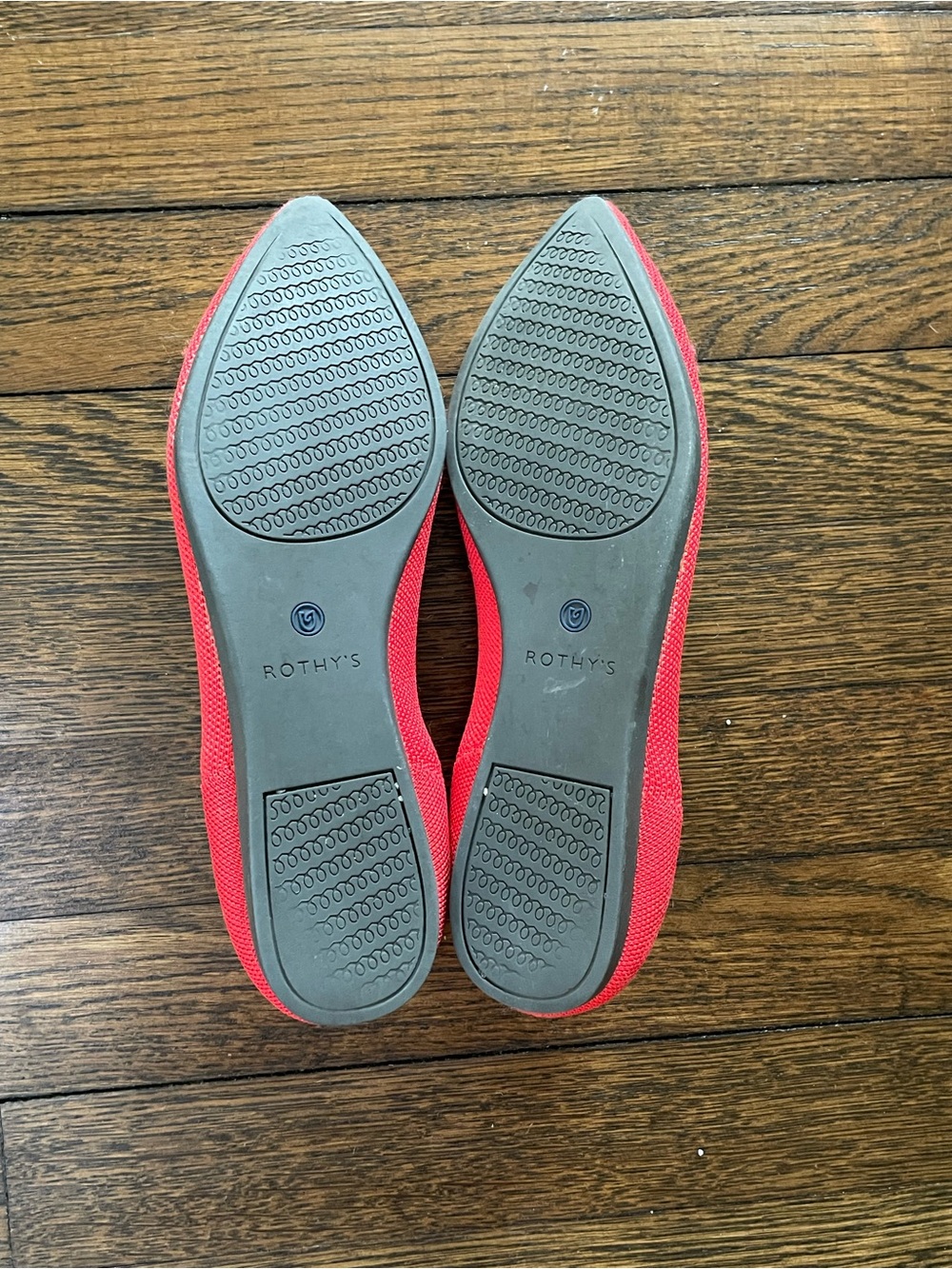 Bright Red Pointed Toe Rothy's - Picture 2 of 5